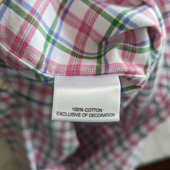 Men's Plaid Button Down Shirt size Large Cremieux - Picture 5 of 7